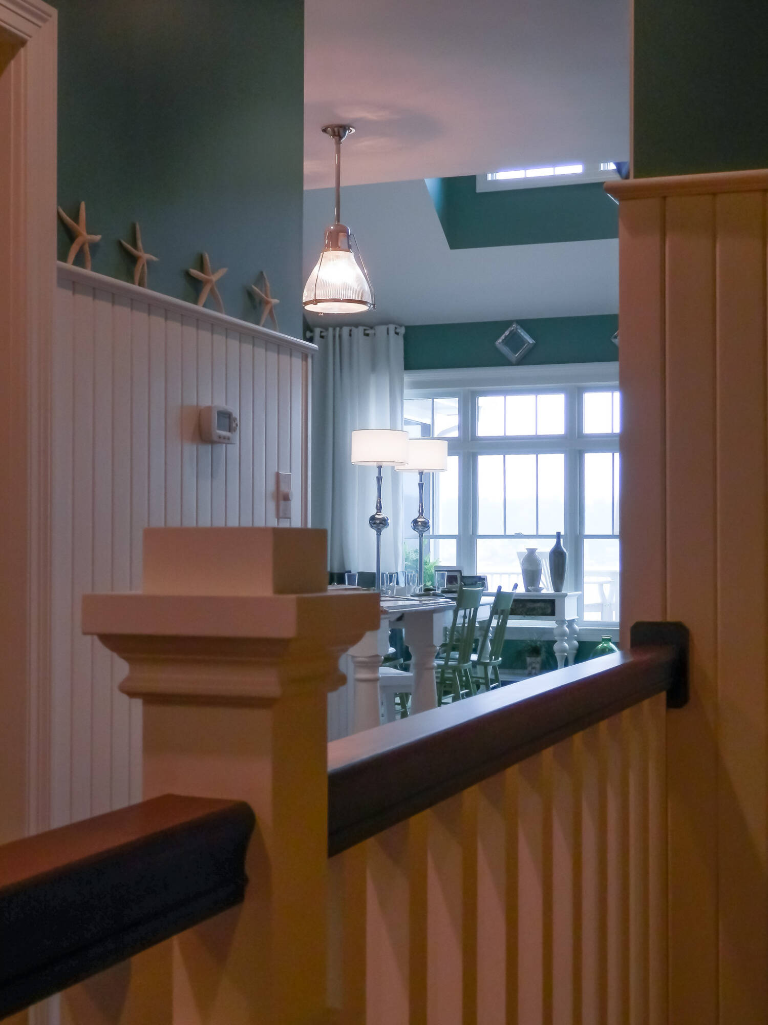 Custom Home Stair Railing & Dining Room